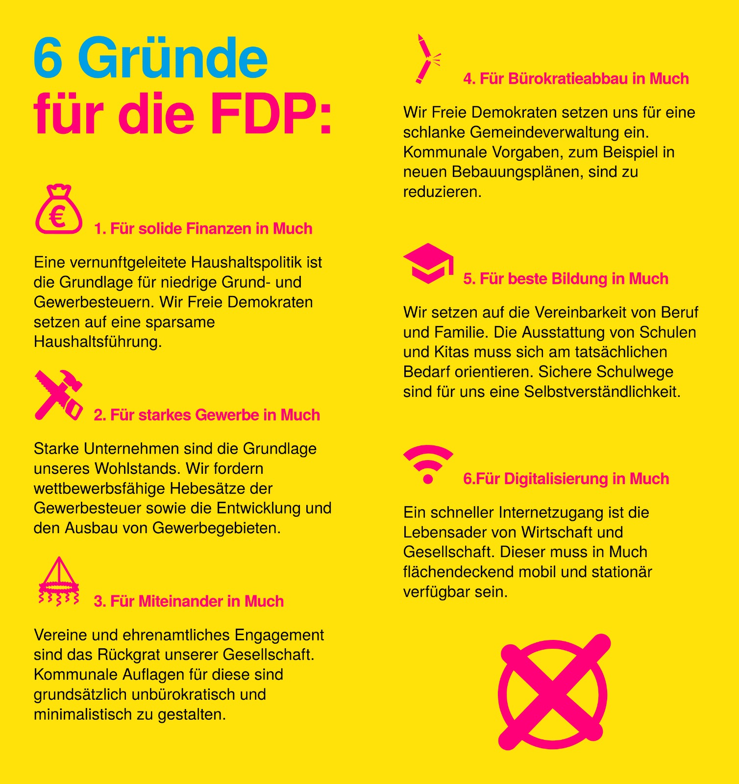 6 Gründe für die FDP